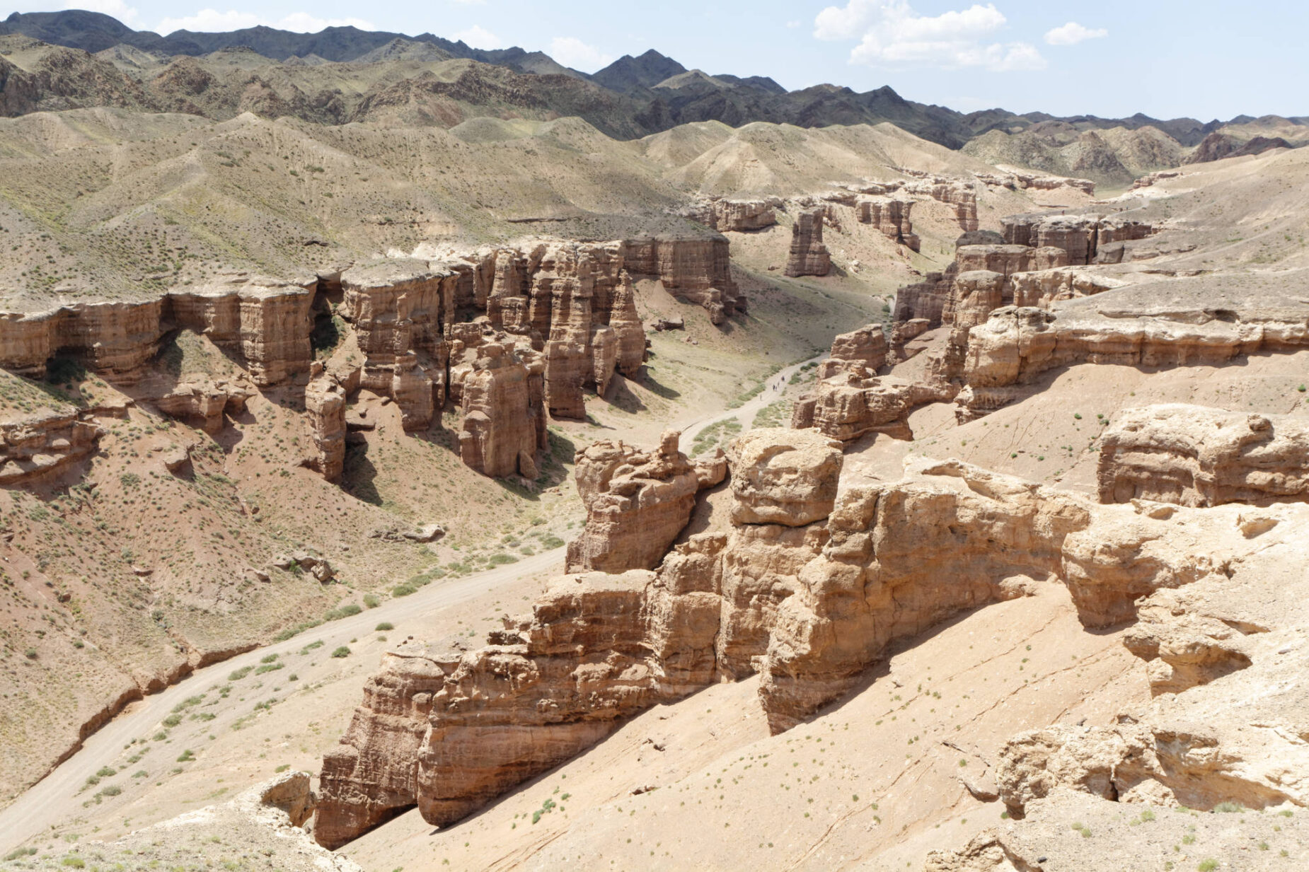 Vue sur le Charyn Canyon - Vallée des Châteaux