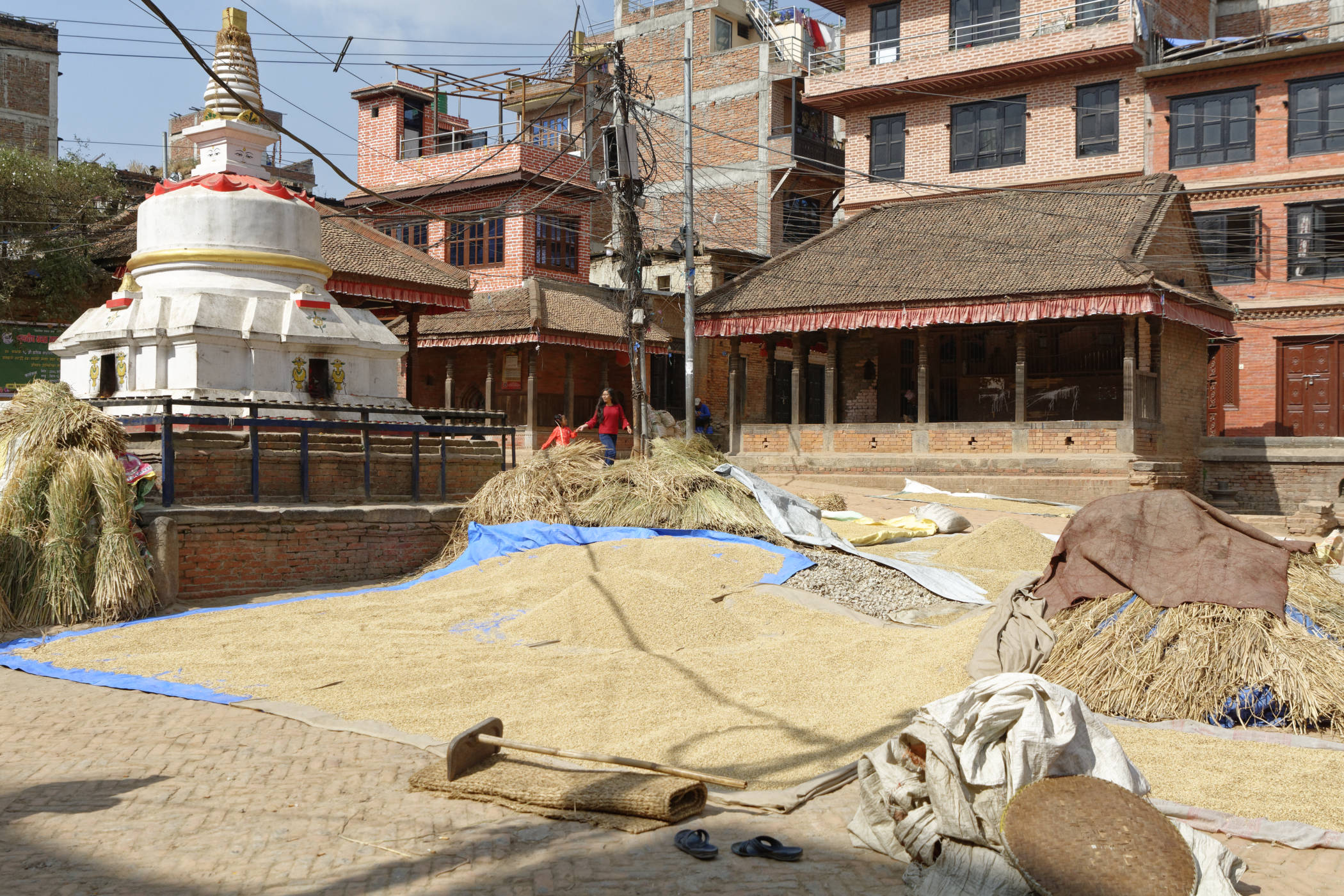 Récoltes et passants Bhaktapur