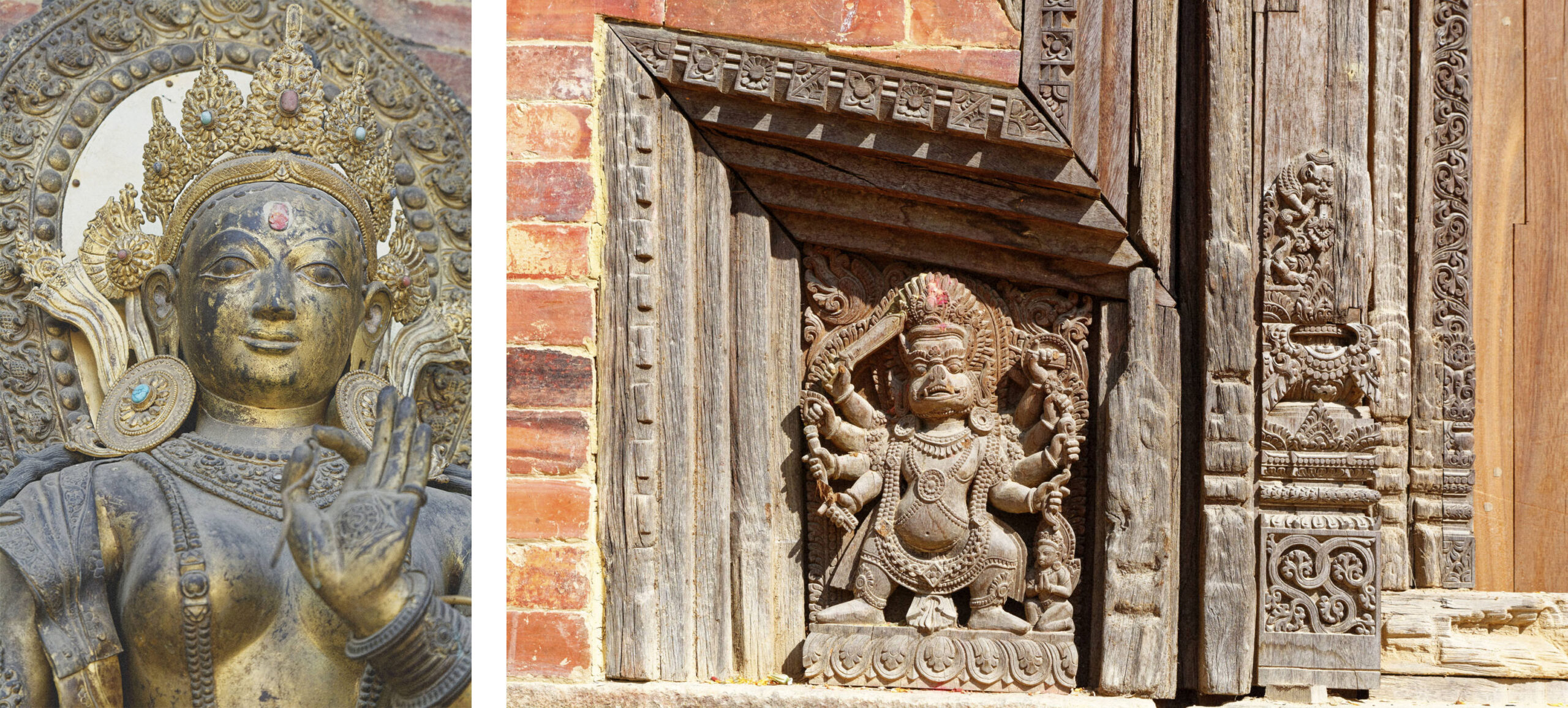 Sculptures palais royal de Patan