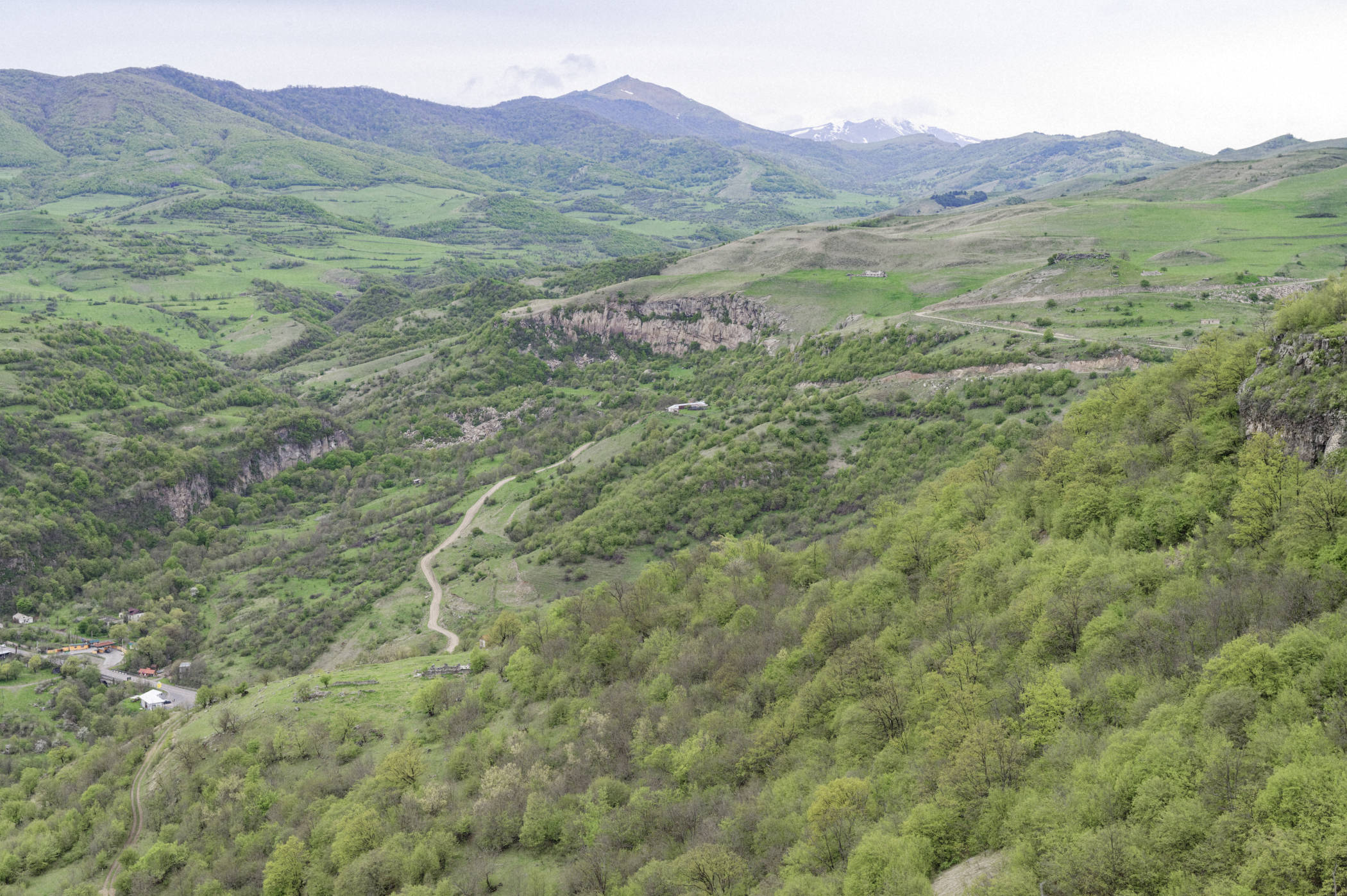 Gorges dans la région de Lori en Arménie