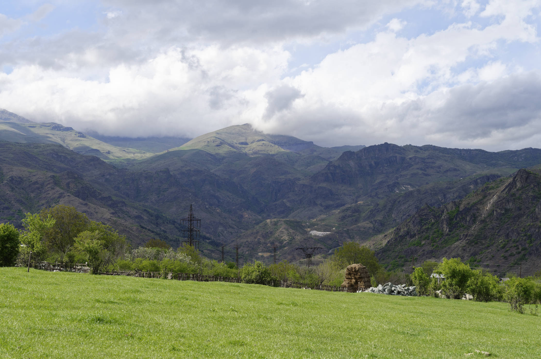 Paysage de montagne dans la région de Lori en Arménie