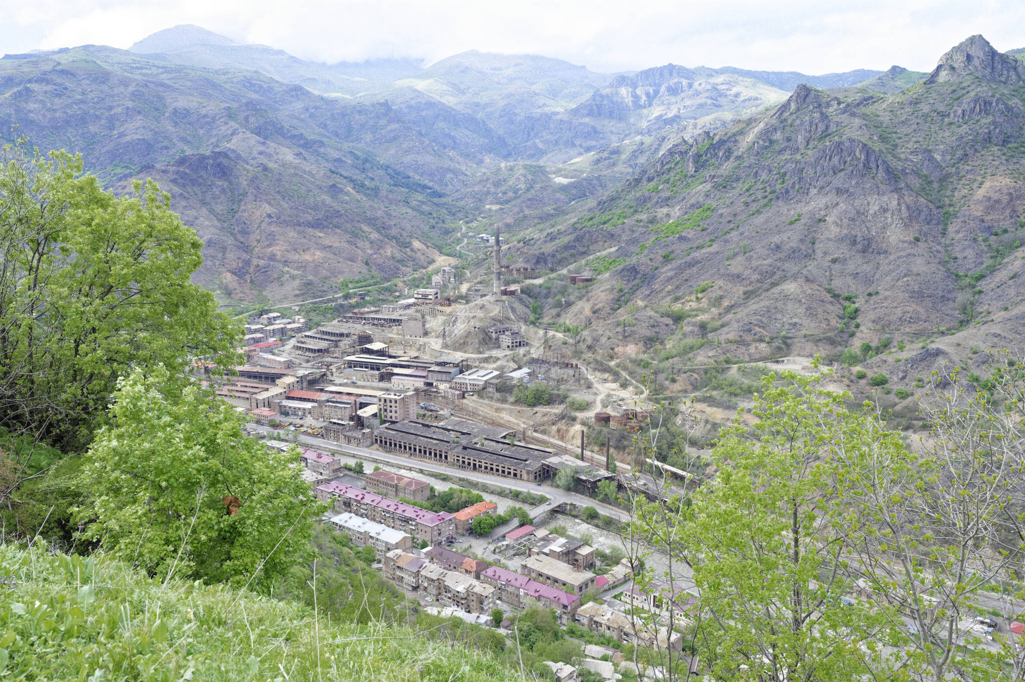 Alaverdi : vue sur la mine à l'abandon
