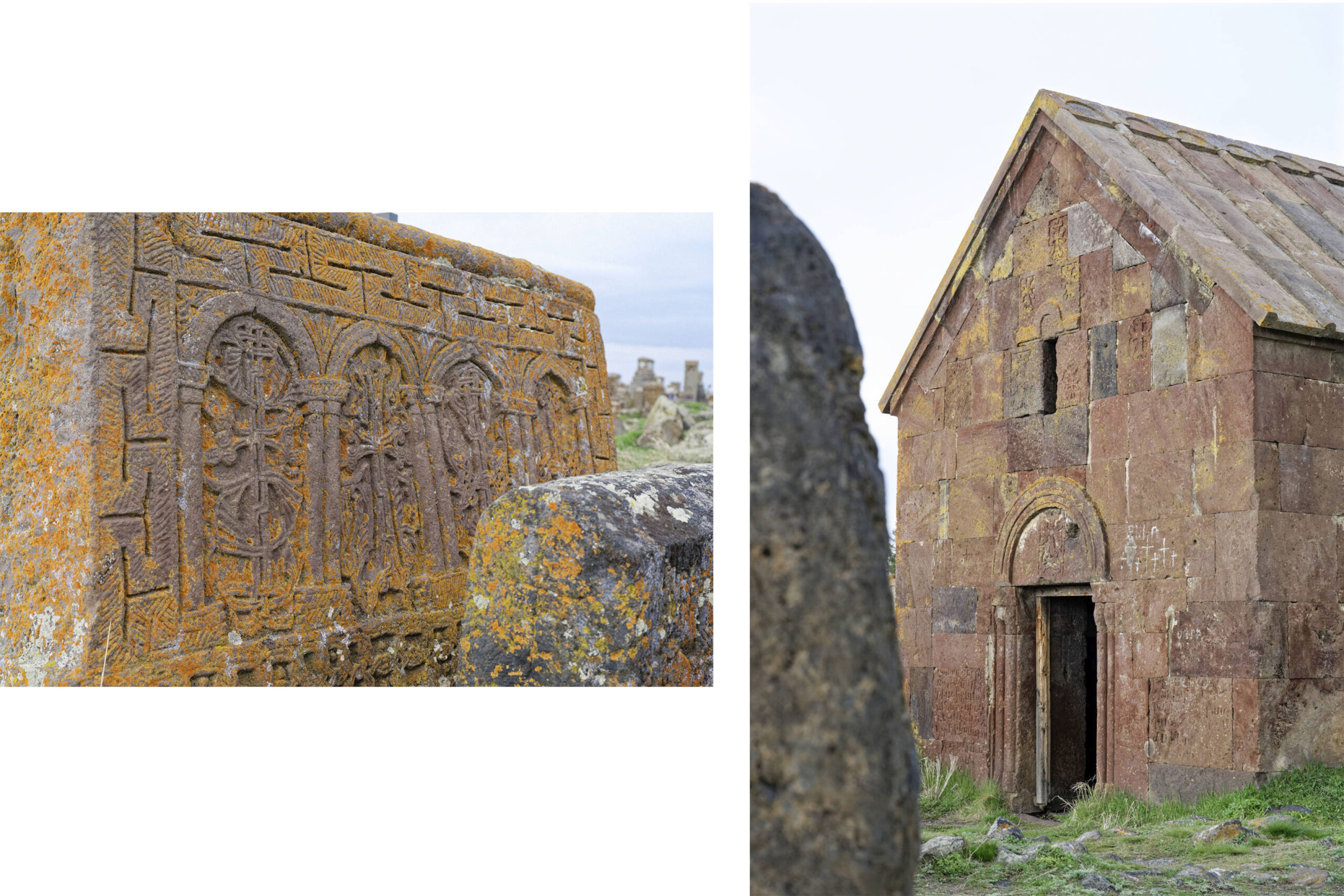Khachkars dans le cimetière de Noradouz - Sevan